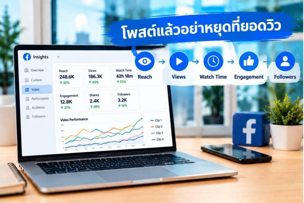 ตัวชี้วัด Facebook Insights ที่ควรวิเคราะห์หลังโพสต์คลิป
