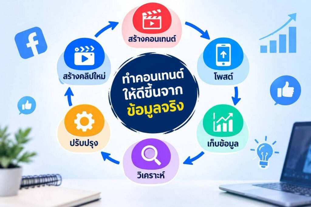 วงจรการวิเคราะห์และพัฒนาคอนเทนต์ Facebook เพื่อเพิ่มการรับชมและ Engagement